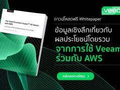 ดาวน์โหลดฟรี : ข้อมูลเชิงลึกเกี่ยวกับผลประโยชน์โดยรวม Total Economic Impact™ ของ Veeam และ AWS